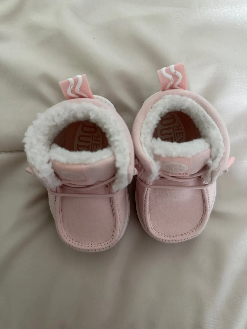 HeyDude LILDUDE Cozy Light Pink Bootie
